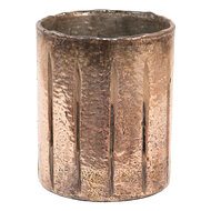 Clayre & Eef | Glazen Theelichthouder Roze ø 13x16 cm | 6GL3629