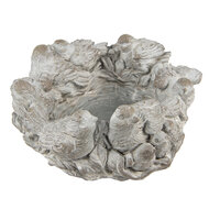 Clayre & Eef | Bloempot Grijs ø 27x12 cm | 6TE0407