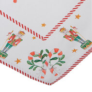Clayre & Eef | Tafelkleed Wit Groen 100x100 cm | HLC01