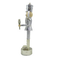 Clayre &amp; Eef   | Kerstdecoratie Beeld Notenkraker Zilverkleurig 6x6x24 cm | 6PR4839