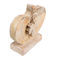 Clayre & Eef | Decoratie Pompoen Bruin, Wit 29x6x22 cm | 6H2244