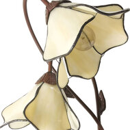 Clayre & Eef | Tiffany Tafellamp Beige 41x23x57 cm E27/max 2x40W | 5LL-6048