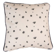 Clayre & Eef | Kussenhoes Beige Zwart 40x40 cm | FAF21