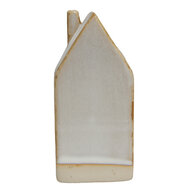 Clayre &amp; Eef   | Decoratie Huisje met LED Beige 5x5x12 cm | 6CE1506