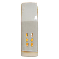 Clayre &amp; Eef   | Decoratie Huisje met LED Beige 8x5x18 cm | 6CE1504
