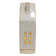 Clayre &amp; Eef   | Decoratie Huisje met LED Beige 8x5x18 cm | 6CE1504
