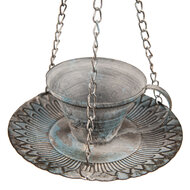 Clayre & Eef | Planthouder Blauw, Wit ø 21x10/48 cm | 6Y4839