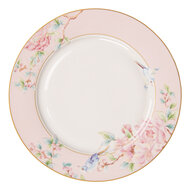 Clayre & Eef | Servies Dinerbord Roze, Wit ø 27x2 cm | 6CEFP0126
