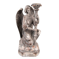 Clayre & Eef | Kandelaar Engel Grijs 15x14x29 cm | 6PR3733