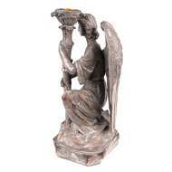 Clayre & Eef | Kandelaar Engel Grijs 15x14x29 cm | 6PR3733