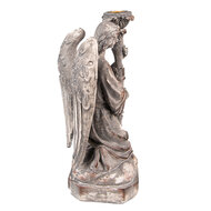 Clayre & Eef | Kandelaar Engel Grijs 15x14x29 cm | 6PR3733