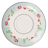Clayre & Eef | Kop en schotel Wit 13x10x7 / ø 15x2 cm / 250 ml | 6CEKS0128