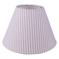 Clayre & Eef | Lampenkap Beige, Wit ø 23x15 cm / E27 | 6LAK0533M