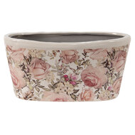 Clayre & Eef | Bloempot Binnen Roze 27x13x14 cm | 6CE1411