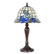 Clayre & Eef | Tiffany Tafellamp Blauw ø 29x53 cm E27/max 1x60W | 5LL-1211