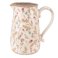 Clayre &amp; Eef   | Decoratieve Schenkkan Roze, Beige 21x14x23 cm | 6CE1552L