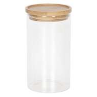 Clayre & Eef | Voorraadpot Deksel Transparant ø 8x15 cm | 6GL2419L