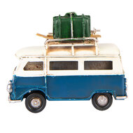 Clayre & Eef | Decoratie bus Blauw 11x5x9 cm | 6Y4957
