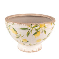 Clayre & Eef | Bloempot Binnen Geel, Beige ø 21x14 cm | 6CE1536M