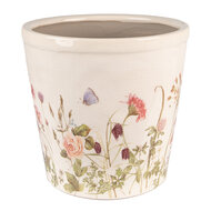 Clayre & Eef | Bloempot Binnen Roze, Beige ø 21x19 cm | 6CE1555L