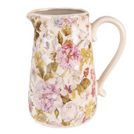 Clayre & Eef | Decoratieve Schenkkan Roze, Beige 20x14x23 cm | 6CE1559L