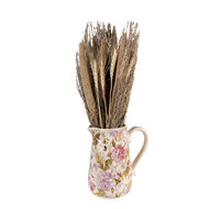 Clayre & Eef | Decoratieve Schenkkan Roze, Beige 20x14x23 cm | 6CE1559L