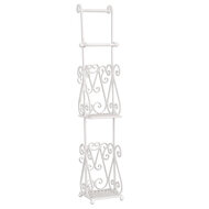 Clayre &amp; Eef   | WC Rolhouder Hangend Wit 17x17x97 cm | 4Y0232W