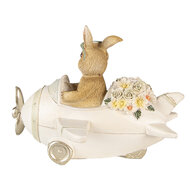 Clayre & Eef | Decoratie beeld Konijn Beige 15x11x12 cm | 6PR3838