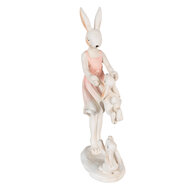 Clayre & Eef | Decoratie Konijn Roze, Beige 9x6x22 cm | 6PR3868