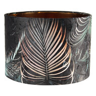 Clayre & Eef | Lampenkap Hanglamp Zwart, Groen ø 34x24 cm / E27 | 6LAK0495