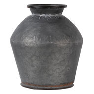 Clayre & Eef | Decoratie Vaas Grijs ø 26x24 cm | 6Y4292