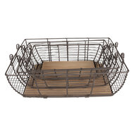 Clayre & Eef | Opbergmand Grijs 35x25x11 / 31x21x9 / 27x17x6 cm | 6Y5250