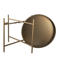 Clayre & Eef | Bijzettafel Koperkleurig ø 52x40 cm | 6Y4298