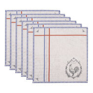 Clayre & Eef | Servetten Katoen Set van 6 Beige 40x40 cm | DFR43
