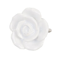 Clayre & Eef | Deurknop Wit ø 4x3 cm / S3 cm | 61876