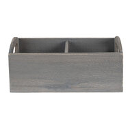 Clayre & Eef | Brievenhouder Grijs 30x15x13 cm | 6H1997G