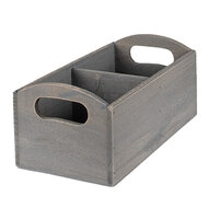 Clayre & Eef | Brievenhouder Grijs 30x15x13 cm | 6H1997G