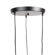 Clayre & Eef | Hanglamp Zwart ø 35x110 cm / E27/max 3x40W | 6LMP756