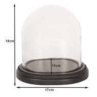 Clayre & Eef | Stolp Transparant 17x14x18 cm | 6GL2488