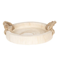 Clayre & Eef | Dienblad bruin ø 35x6 cm | 6H1756