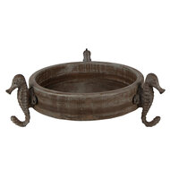 Clayre & Eef | Decoratie schaal Bruin ø 33x13 cm | 6H2181