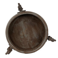 Clayre & Eef | Decoratie schaal Bruin ø 33x13 cm | 6H2181
