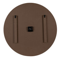Clayre & Eef | Wandklok Wit, Bruin ø 60x4 cm / 1xAA | 5KL0230