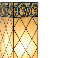 Clayre &amp; Eef   | Tiffany Tafellamp Beige, Bruin 18x18x45 cm E27/max 1x40W | 5LL-1139
