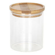 Clayre & Eef | Voorraadpot Deksel Transparant ø 8x10 cm | 6GL2419S