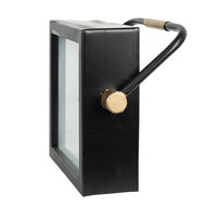 Clayre & Eef | Tafelklok Zwart, Wit 19x5x19 cm / 1xAA | 6KL0789