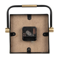 Clayre & Eef | Tafelklok Zwart, Wit 19x5x19 cm / 1xAA | 6KL0789