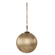 Clayre & Eef | Kerstbal Goudkleurig ø 26x26 cm | 6GL4363L