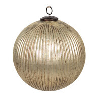 Clayre & Eef | Kerstbal Goudkleurig ø 20x20 cm | 6GL4363M