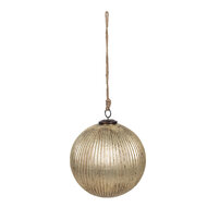 Clayre & Eef | Kerstbal Goudkleurig ø 20x20 cm | 6GL4363M